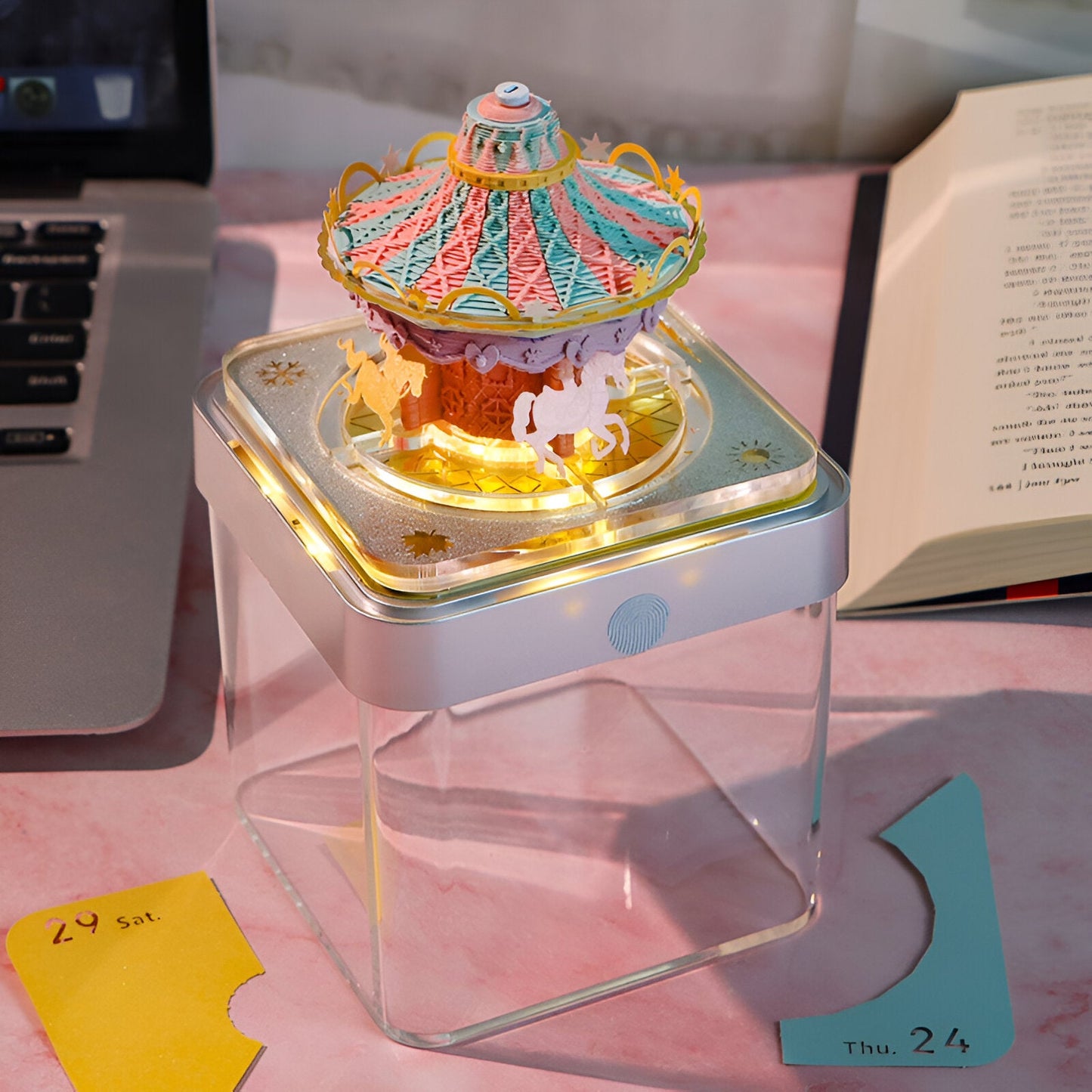 Carrousel (avec lumière et calendrier 2026)