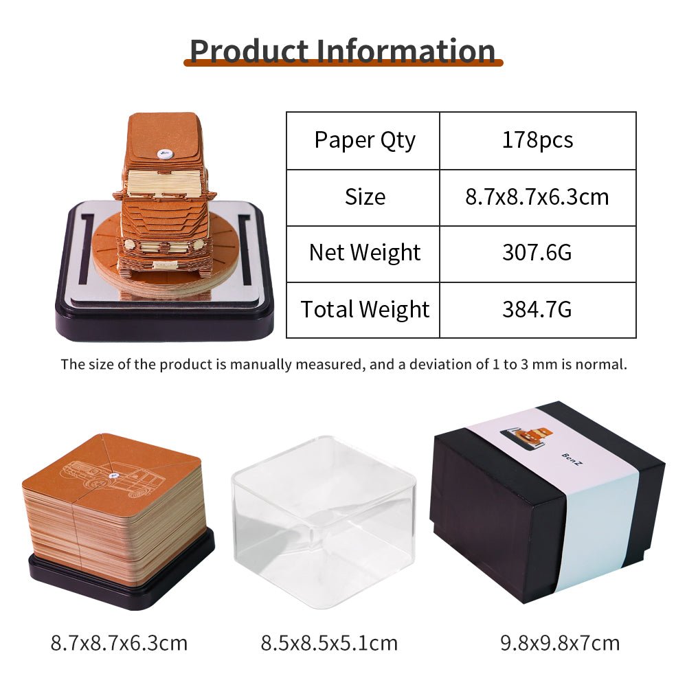 Calendrier 3D 2026 - Voiture