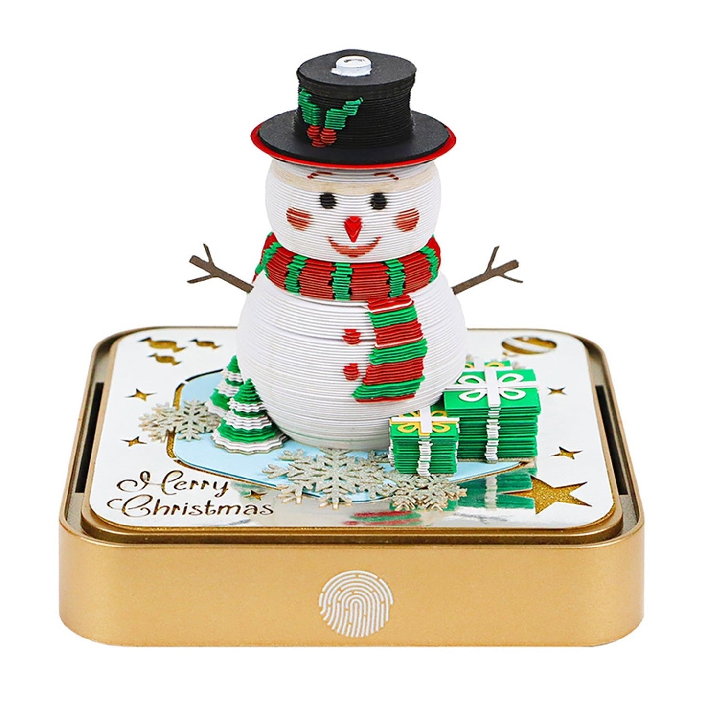 Calendrier 3D 2026 - Bonhomme de neige