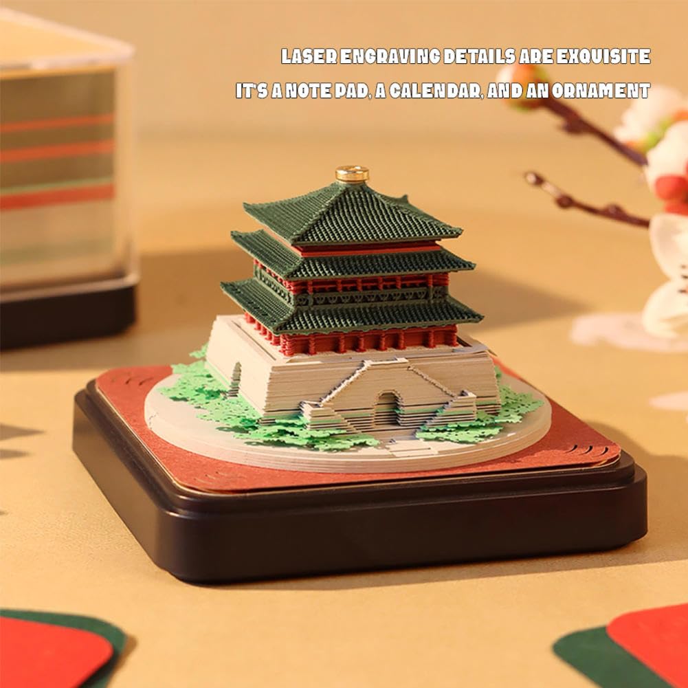 Calendrier 3D 2026 - Tour de l'horloge