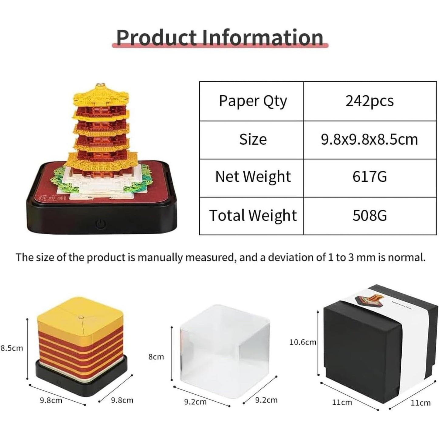 Calendrier 3D 2026 - Tour de la Grue Jaune