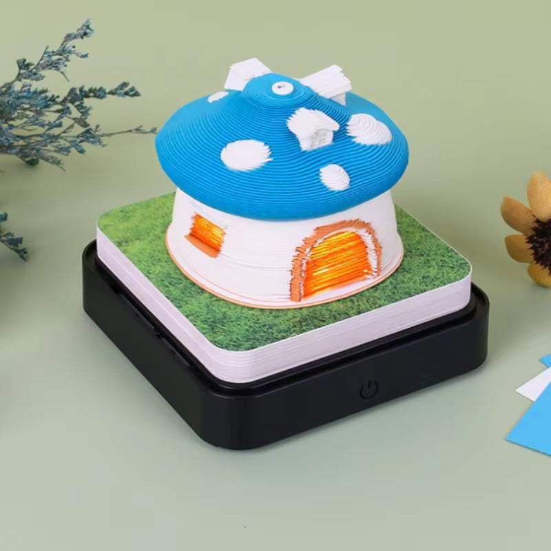 Maison Champignon (Avec Lumière et Calendrier 2026)