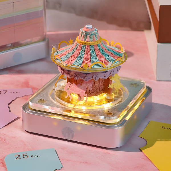 Carrousel (avec lumière et calendrier 2026) 