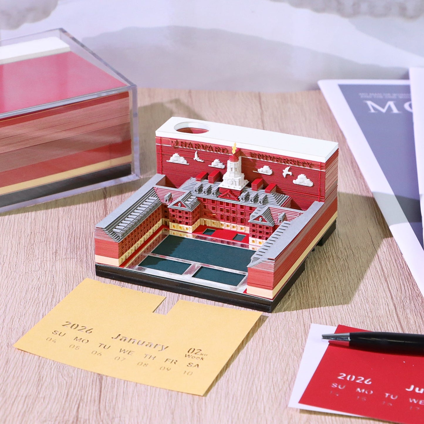 Calendrier 3D 2026 - Université Harvard