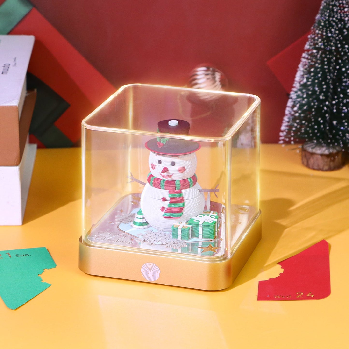 Bonhomme de neige (avec lumière et calendrier 2026)