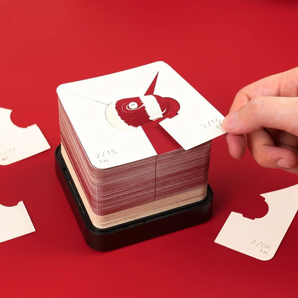 Calendrier 3D 2026 - Chapeau de Noël 