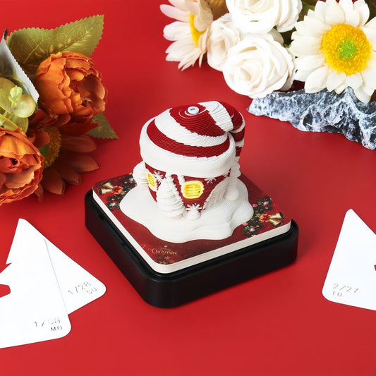 Calendrier 3D 2026 - Chapeau de Noël 