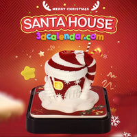 Calendrier 3D 2026 - Chapeau de Noël 