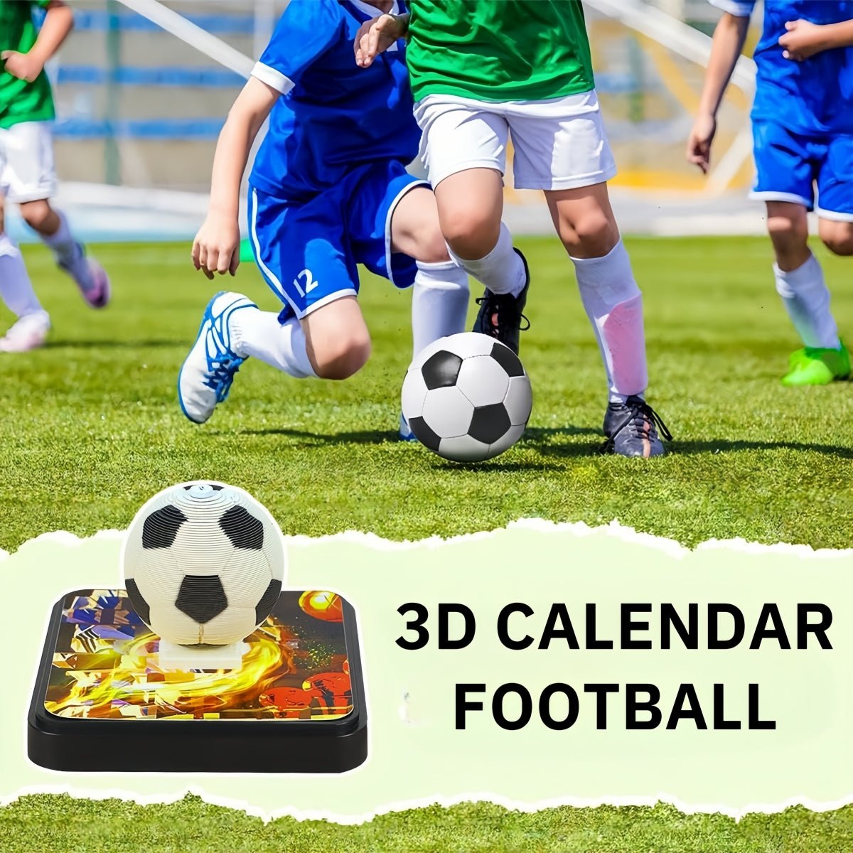 Calendrier 3D 2026 - Football