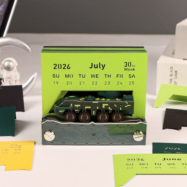 Calendrier 3D 2026 - Véhicules blindés