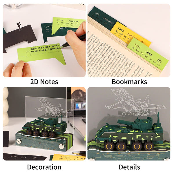 Calendrier 3D 2026 - Véhicules blindés