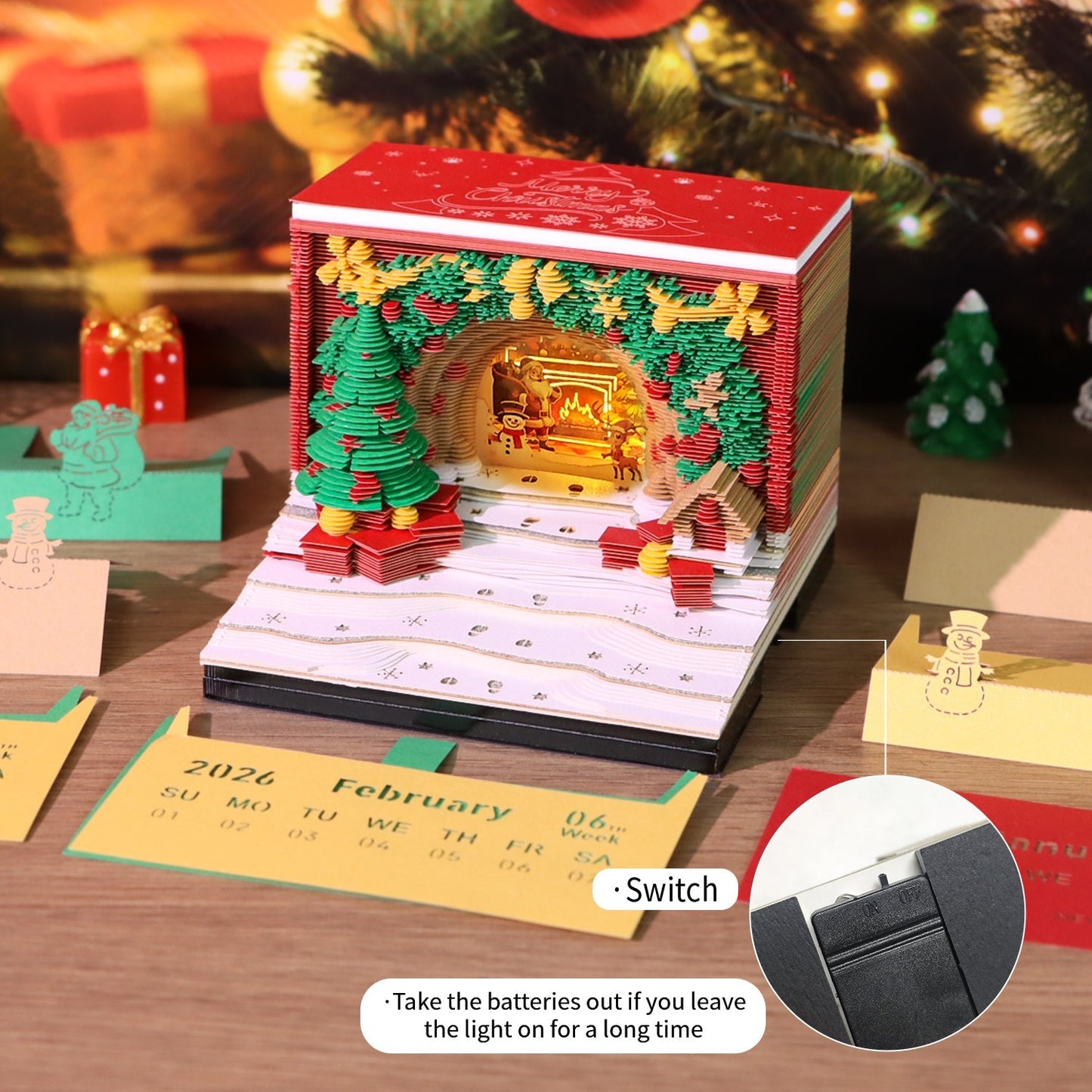 Calendrier 3D 2026 - Arche de Noël 