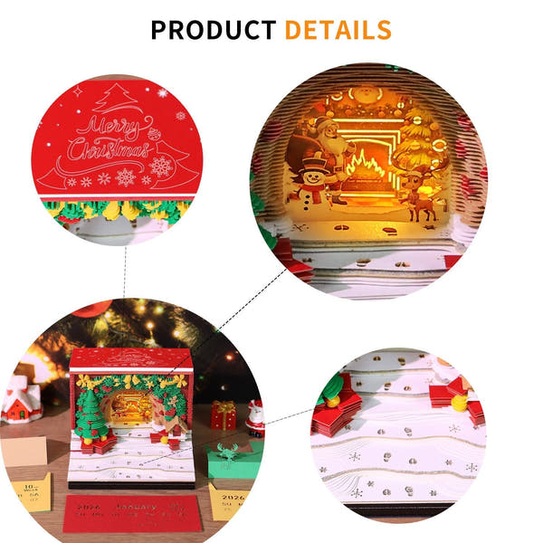 Calendrier 3D 2026 - Arche de Noël 