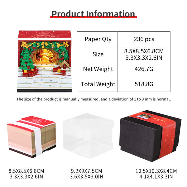Calendrier 3D 2026 - Arche de Noël 