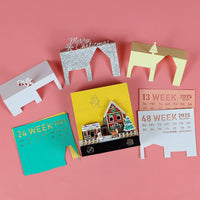 Calendrier 3D 2026 - Maison enneigée de Noël