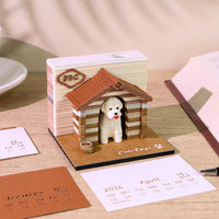 Calendrier 3D 2026 - Chien 