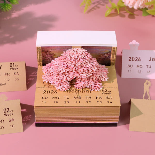 Calendrier 3D 2026 - Arbre des rêves 