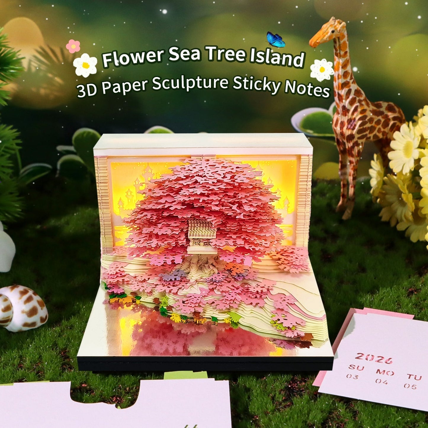 Calendrier 3D 2026 - Île de l'Arbre Floral