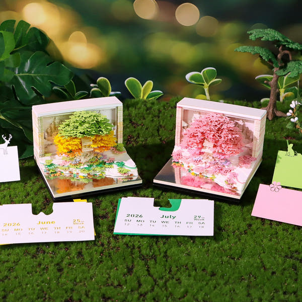 Calendrier 3D 2026 - Île de l'Arbre Floral