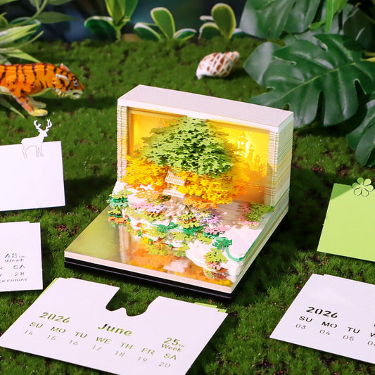 Calendrier 3D 2026 - Île de l'Arbre Floral