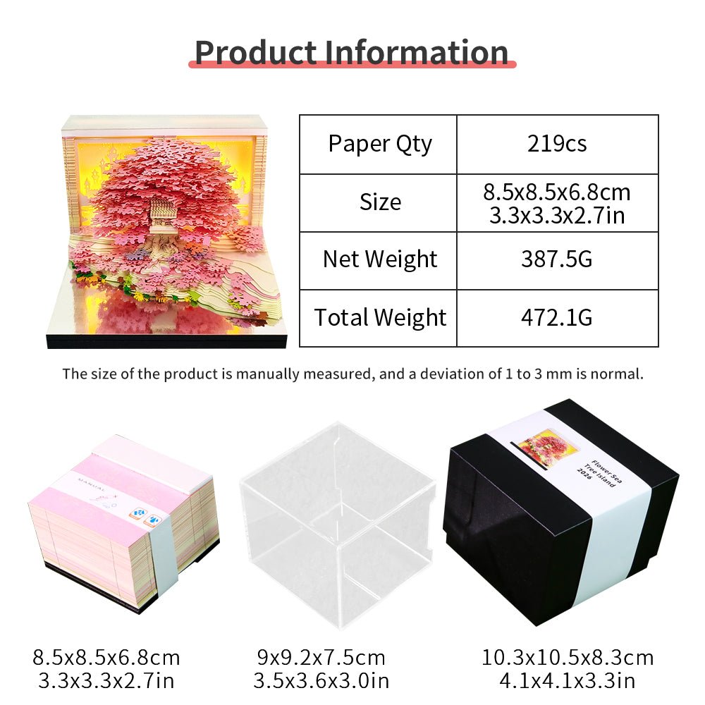 Calendrier 3D 2026 - Île de l'Arbre Floral