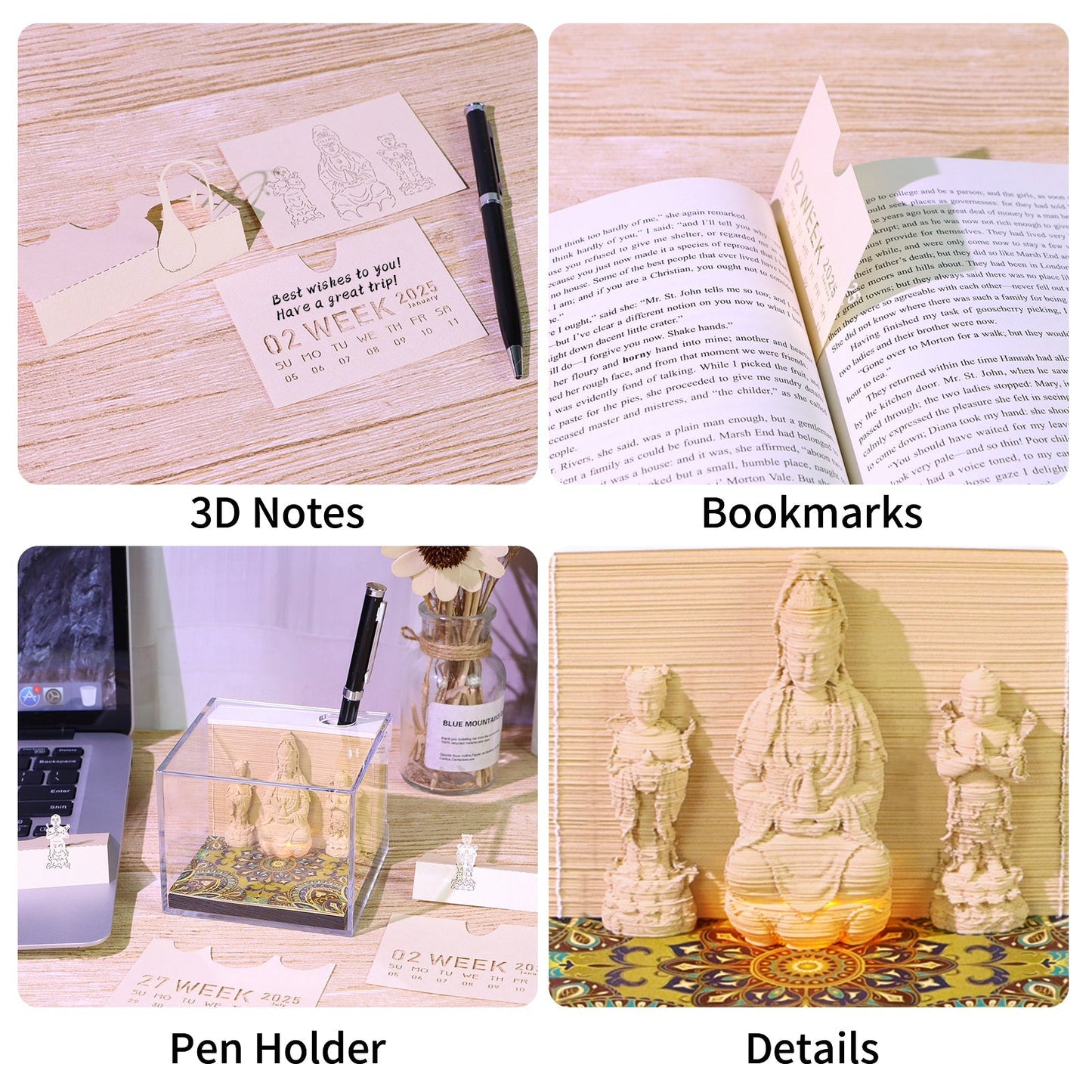 Calendrier 3D 2026 - Guanyin