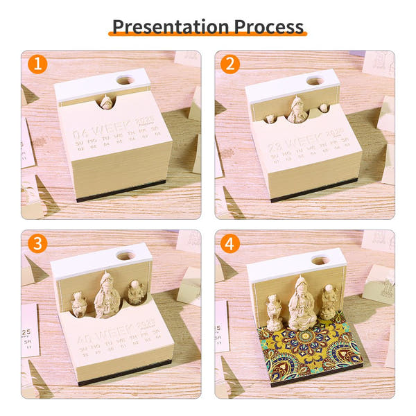 Calendrier 3D 2026 - Guanyin