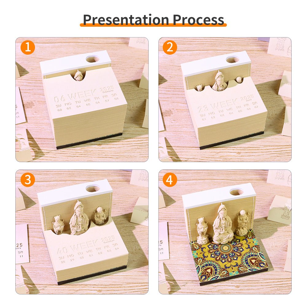 Calendrier 3D 2026 - Guanyin