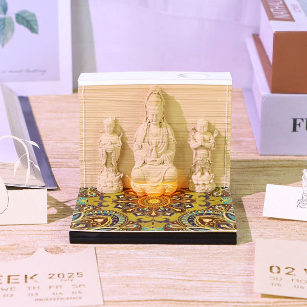 Calendrier 3D 2026 - Guanyin