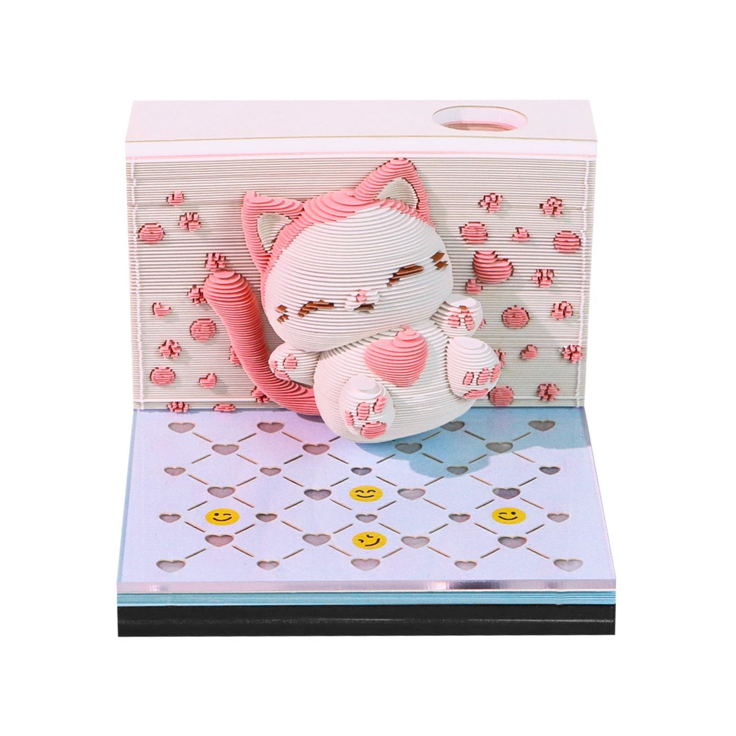 Calendrier 3D 2026 - Chat sauteur