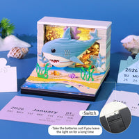 Calendrier 3D 2026 - Requin des océans 