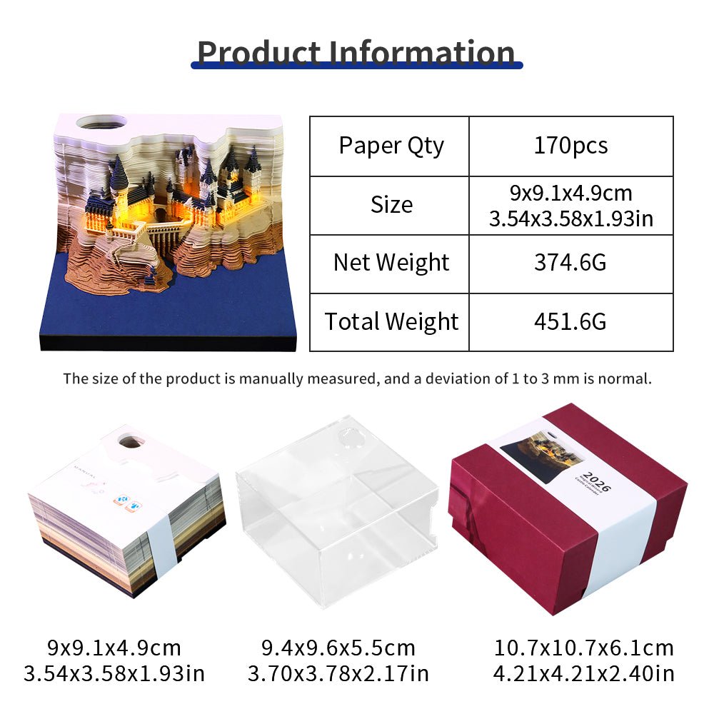 Calendrier 3D 2026 - Château Magique 