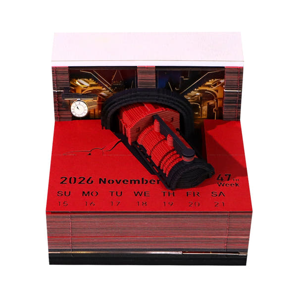 Calendrier 3D 2026 - Train de la Plateforme Magique 