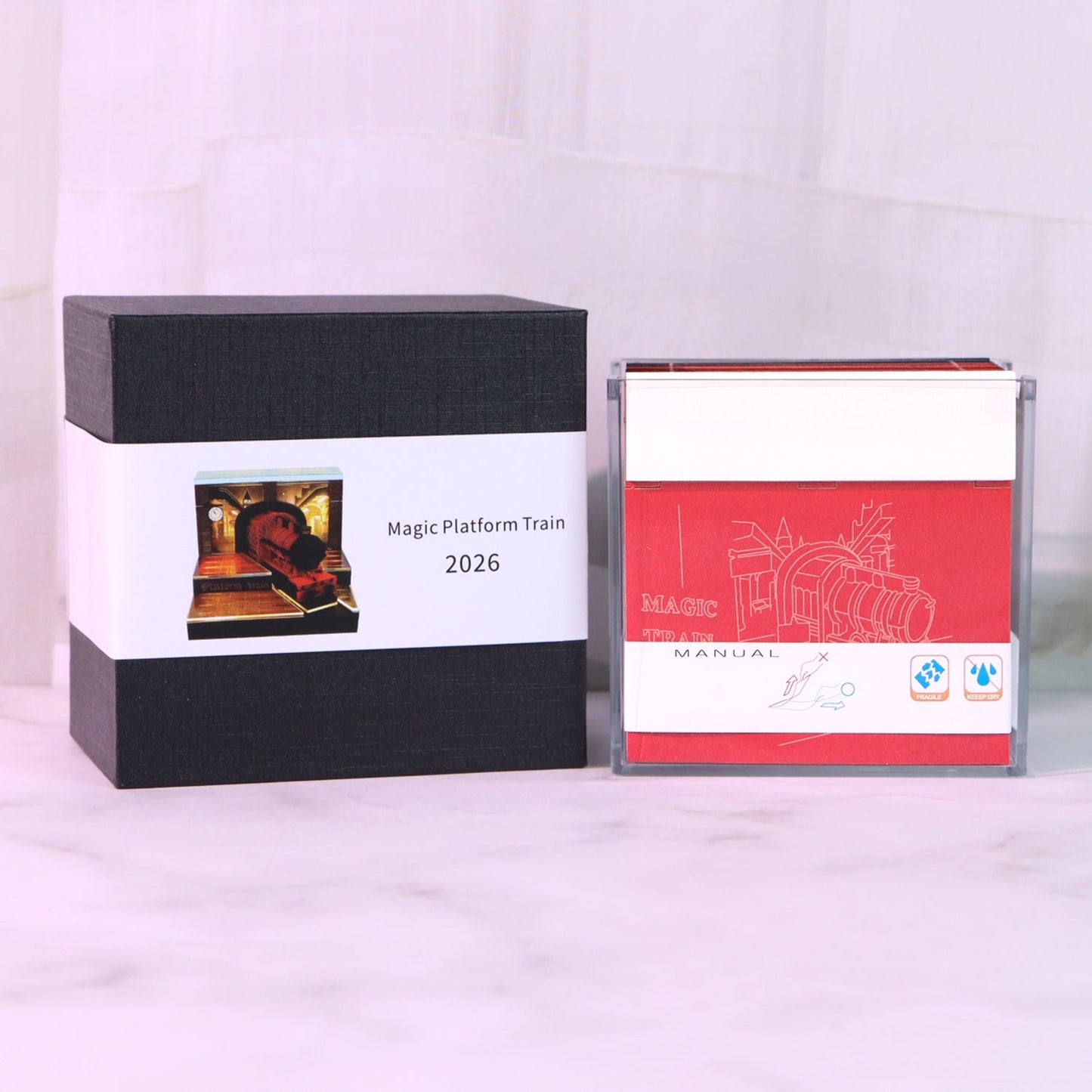 Calendrier 3D 2026 - Train de la Plateforme Magique 