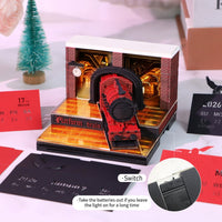 Calendrier 3D 2026 - Train de la Plateforme Magique 