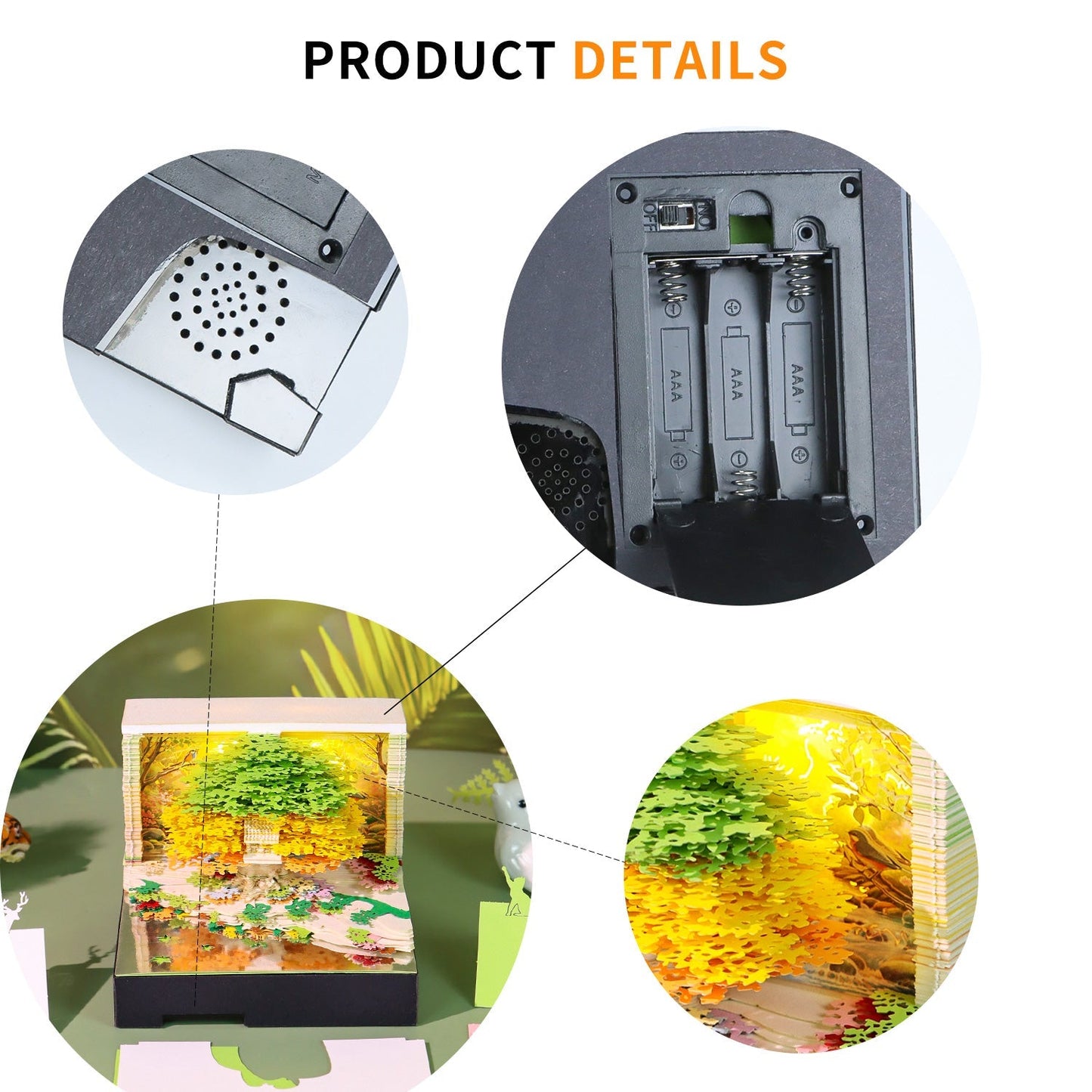 Calendrier 3D 2026 - Arbre de la musique 