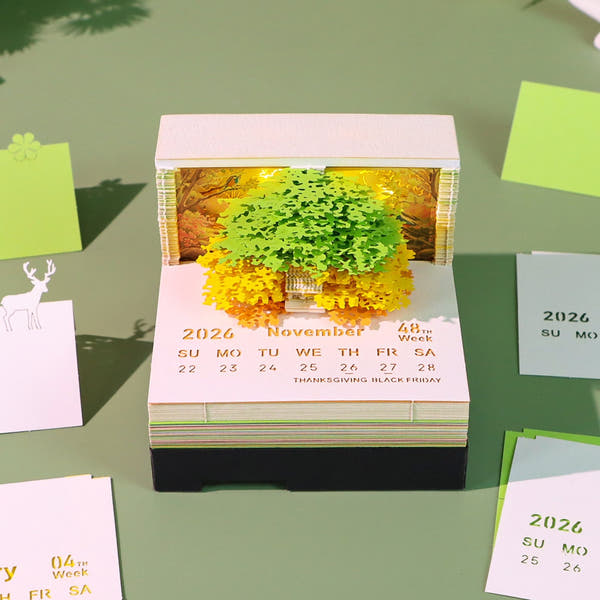 Calendrier 3D 2026 - Arbre de la musique 