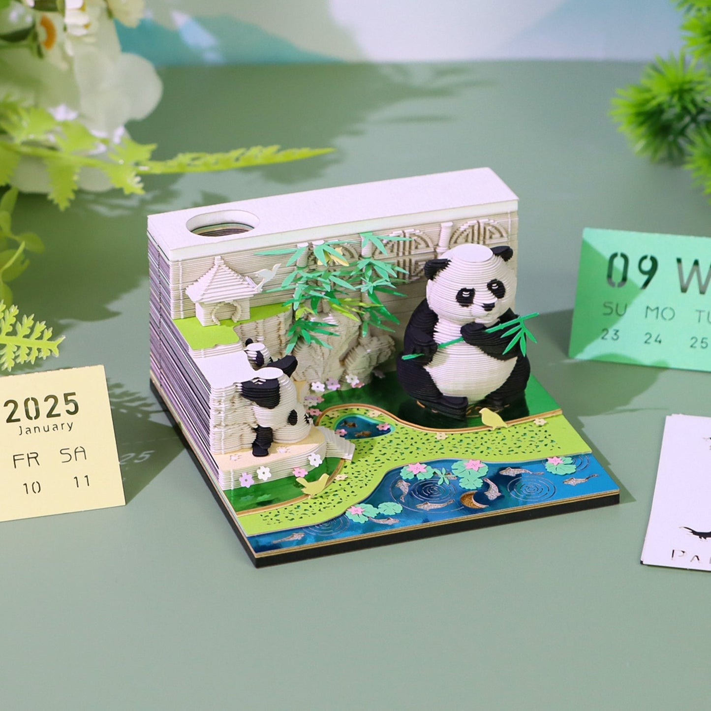 Calendrier 3D 2026 - Panda G