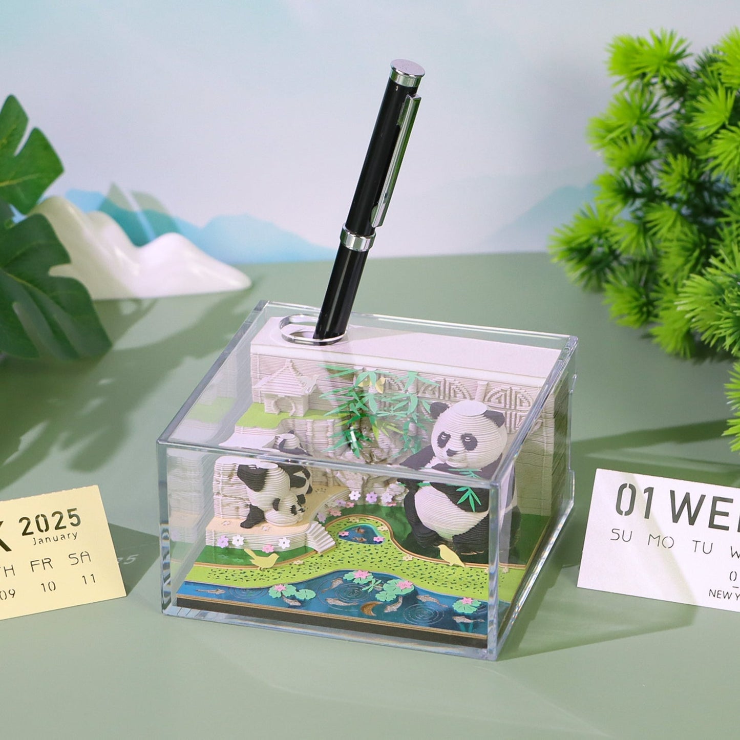 Calendrier 3D 2026 - Panda G