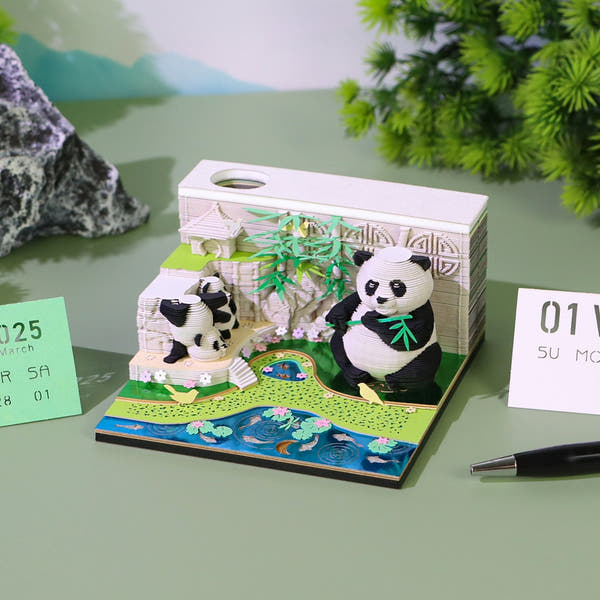 Calendrier 3D 2026 - Panda G
