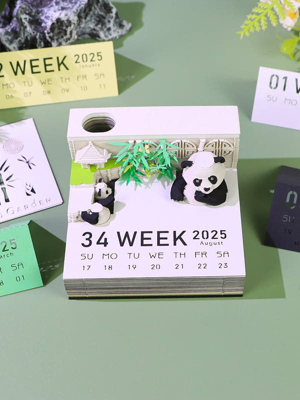 Calendrier 3D 2026 - Panda G