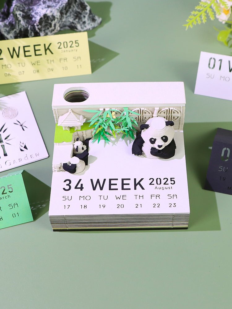 Calendrier 3D 2026 - Panda G