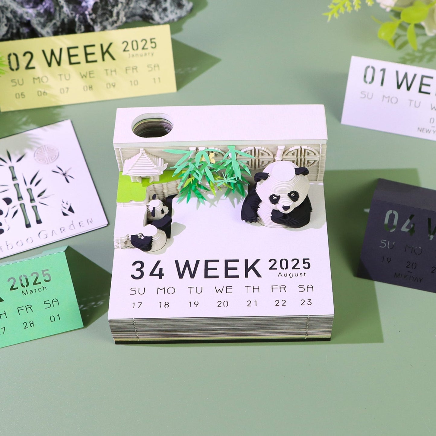 Calendrier 3D 2026 - Panda G
