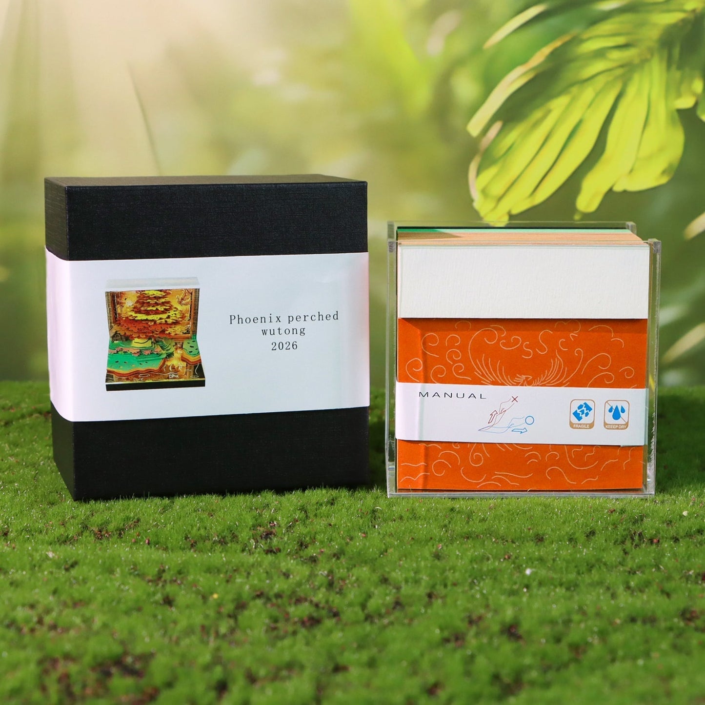 Calendrier 3D 2026 - Phénix perché Wutong 