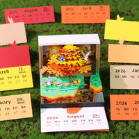 Calendrier 3D 2026 - Phénix perché Wutong 