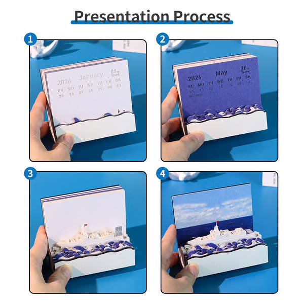 Calendrier 3D 2026 - Voilier