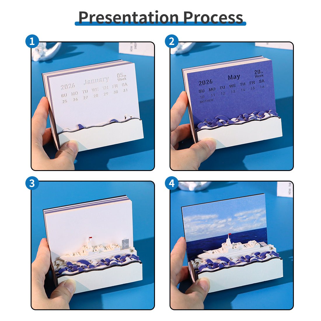 Calendrier 3D 2026 - Voilier