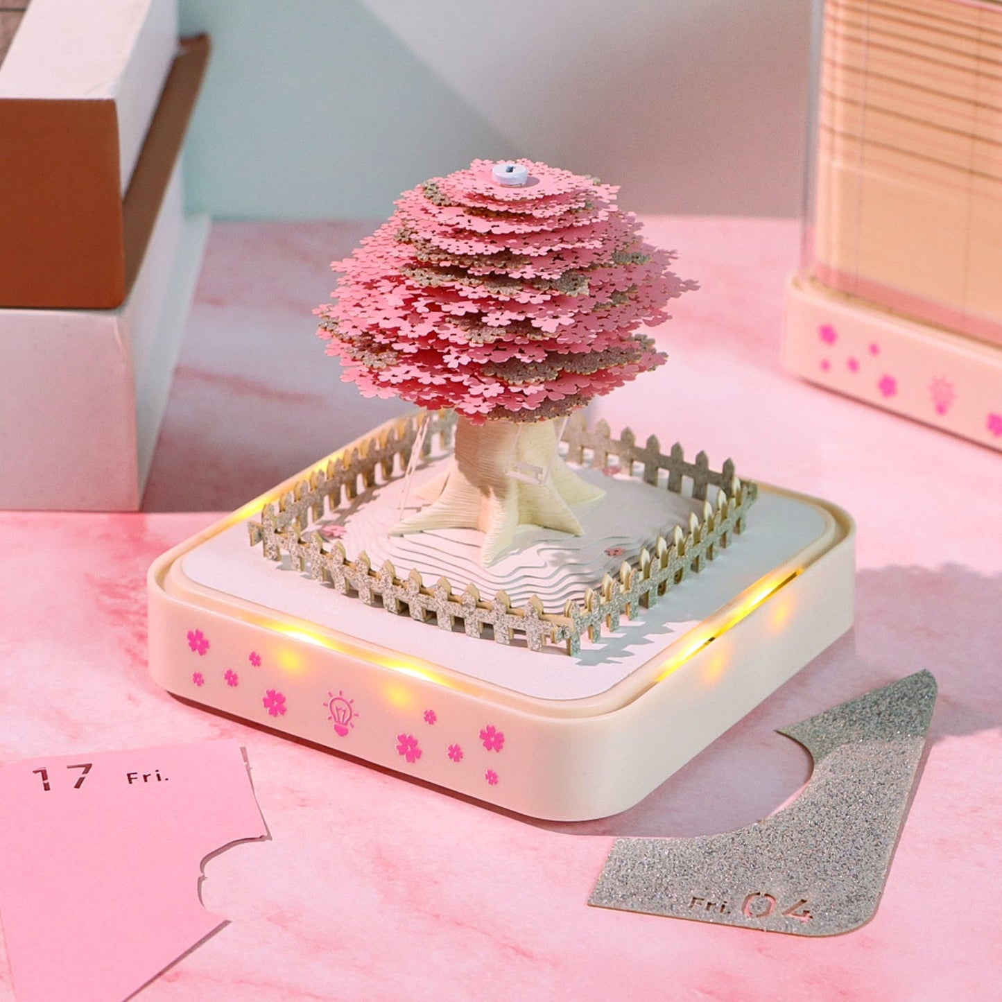 Calendrier 3D 2026 - Arbre Sakura B 