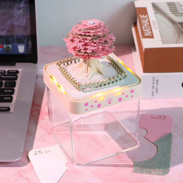 Calendrier 3D 2026 - Arbre Sakura B 