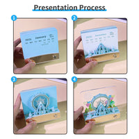 Calendrier 3D 2026 - Grande roue Flocon de neige